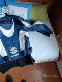 giacca moto Suzuki in pelle 