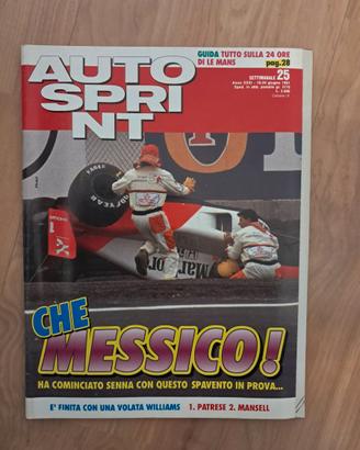 Autosprint 1991 Senna Incidente -Porsche Rs 968
