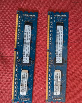 8 GB (4x2) RAM DDR 3 ECC