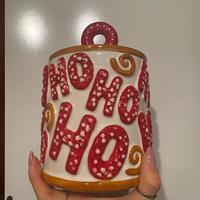 Biscottiera ceramica natalizia