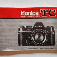 Konica autoreflex TC manuale istruzioni 5 lingue