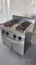 Cucina 4 fuochi piastre radianti 70x80x90 a 380V
