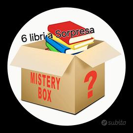 6 Libri Mistery Box a Sorpresa misti poco usati 