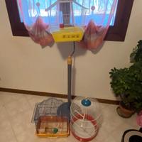 GABBIE PER UCCELLI ABBEVERATOI E MANGIATOIE