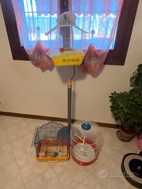 GABBIE PER UCCELLI ABBEVERATOI E MANGIATOIE