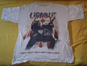 Vintage Ligabue T-Shirt Graphic Print Tour 96