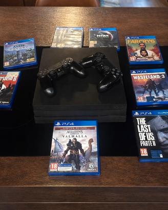 PlayStation 4 Pro 1TB + 2 Controller + 8 Giochi