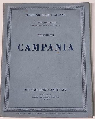 Anno 1936 - Libro Touring Club Italiano CAMPANIA