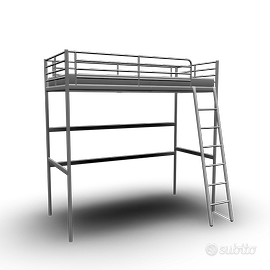 Letto A Soppalco In Metallo singolo Ikea Tromso