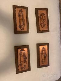 Porsche set Quadri artigianali da collezione