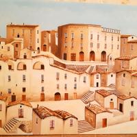 Tela - Quadro - Paesaggio di Città - A. Florido