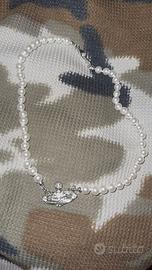 Collana vivienne westwood argento
