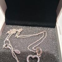 catenina con ciondolo Pandora argento