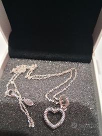 catenina con ciondolo Pandora argento