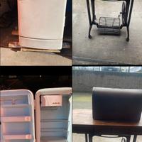 Frigorifero e macchina da cucire vintage