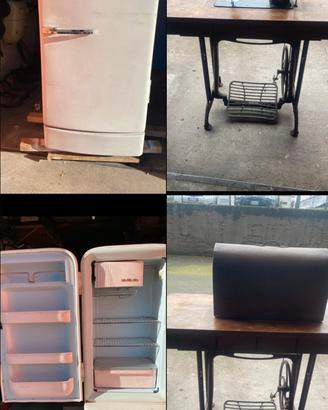 Frigorifero e macchina da cucire vintage