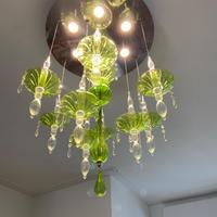 Lampadario vetro soffiato 