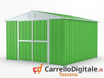 Box struttura lamiera Acciaio 327x307 verde chiaro