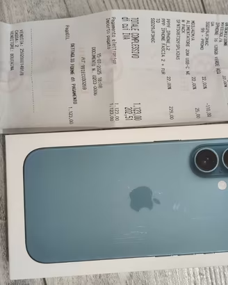 Iphone 16 128 gb verde acqua
