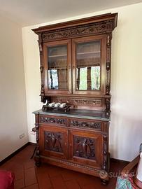 Sala da pranzo completa in legno massello