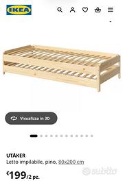 Letti impilabili ikea