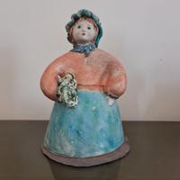 N. 4 Bambole in terracotta smaltata