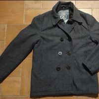 Peacoat Doppiopetto Marina Vintage Misto Lana
