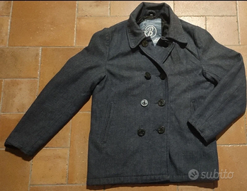 Peacoat Doppiopetto Marina Vintage Misto Lana