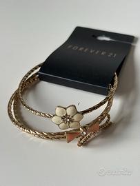 Set 3 Bracciali rigidi Forever 21 nuovi