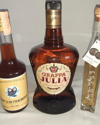 3 bottiglie di grappa