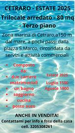 Appartamento estivo per vacanze
