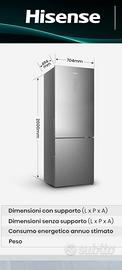 Frigorifero Combinato Hisense no frost 470 litri