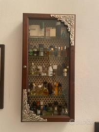 Vetrinetta legno ed argento