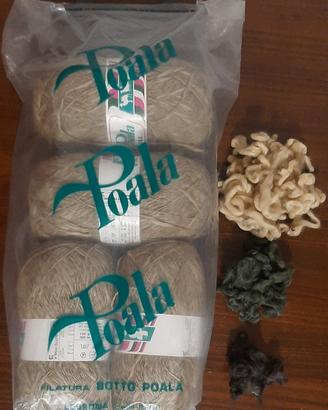Stock filato lana Botto Poala e set bouclé