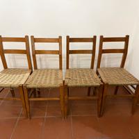 Sedie vintage anni ’50 in ciliegio – set da 4