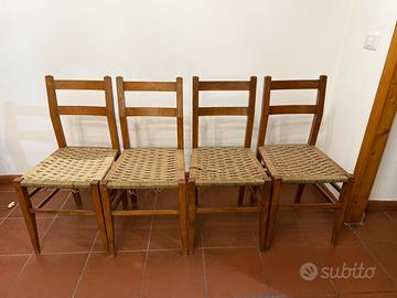 Sedie vintage anni ’50 in ciliegio – set da 4