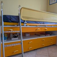 Letto cameretta Moretti Compact con cassettiere