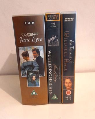 Jane Eyre Wuthering Heights film in inglese VHS