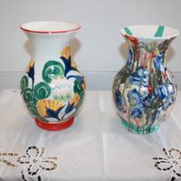 Vaso decorato a mano decò ceramica Albisola unico