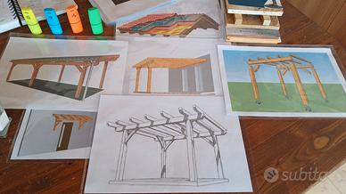 Realizzazione Pergolati Gazebi in legno 