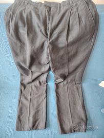 pantalone uomo nero di lana 