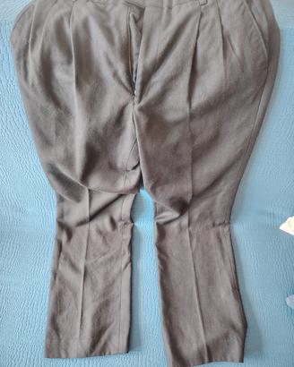 pantalone uomo nero di lana 