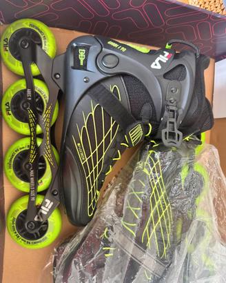 Pattini in linea FILA ghibli black/lime