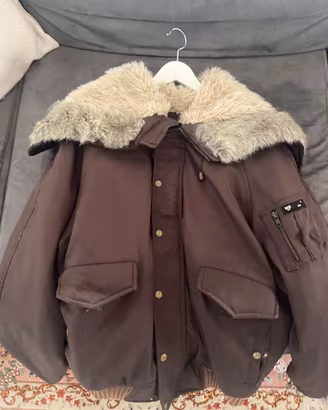 WOOLRICH Originale USA XL - Bomber Marrone Vintage