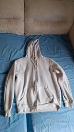 Felpa bianca calliope tg M con cappuccio