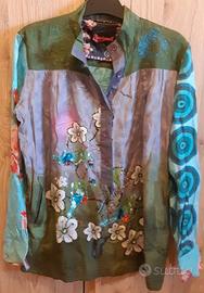 Desigual blusa con decorazioni paillettes