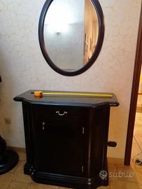 Mobiletto specchio tavolino cappottiera