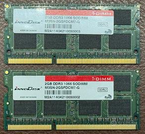 SODIMM 2 x 2Gb InnoDisk DDR3