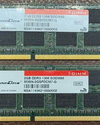 SODIMM 2 x 2Gb InnoDisk DDR3