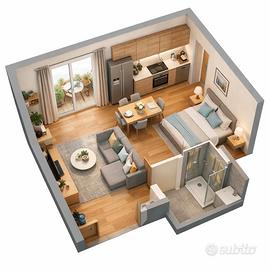 Bilocale a Cogliate-libero subito-posto auto